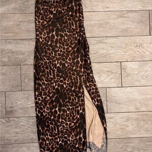 Caution To The Wind Leopard Print Maxi Dress